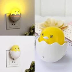 Adorable LED Night Light Egg Shell Duck Design - Soft Glow Light for Sweet Dreams