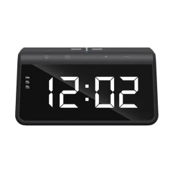 HAVIT W320 WIRELESS CHARGER WITH ALARM CLOCK AND AMBIENT LIGHT