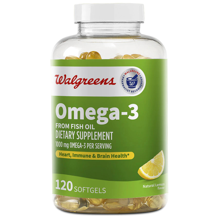 Walgreen Omega 3 fish oil dietary supplement