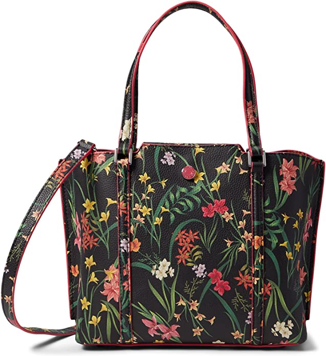 Cole Haan Black Floral Print Small Everyday Tote Bags for Women