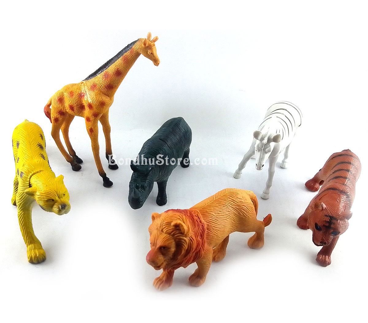 6 Pieces Wild Animal Toy Set