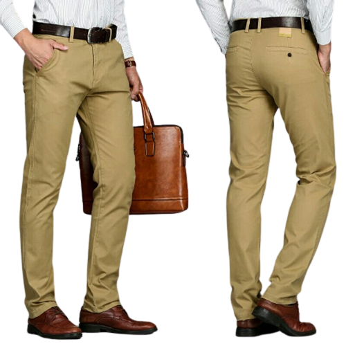 New Stylish Men's Twill Gabardine Pant Color Khaki