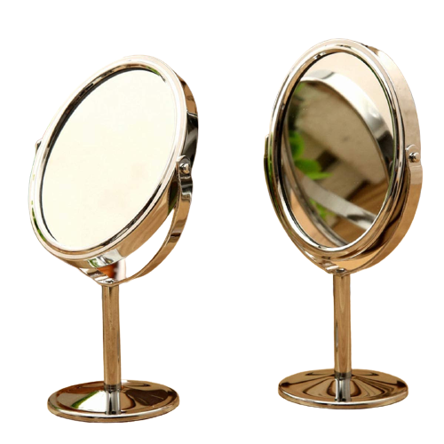 Metal Stand Fashionable Mirror 360 rotating metal mirror