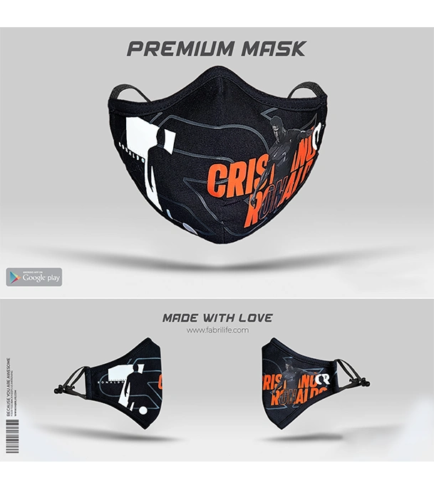 Premium Cotton Face Mask- Ronaldo
