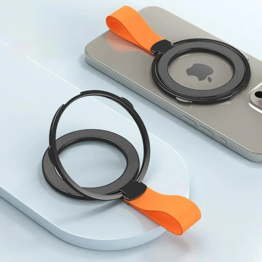 Magnetic Phone Ring Holder with Grip Kickstand - Hands-Free Convenience