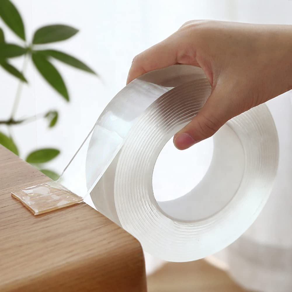 Transparent 3M Double Sided Tape  Strong Reusable Waterproof Adhesive for Various Applications Nano Tape