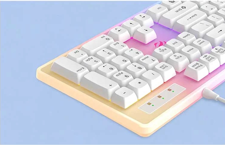 Havit USB Multi-function backlit Keyboard (White Color) KB876L
