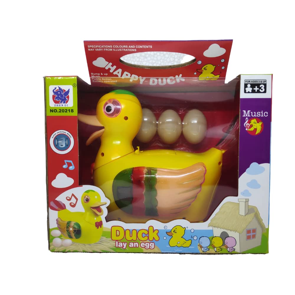 Happy Duck Lay An Egg Toy For Kids With Light & Music