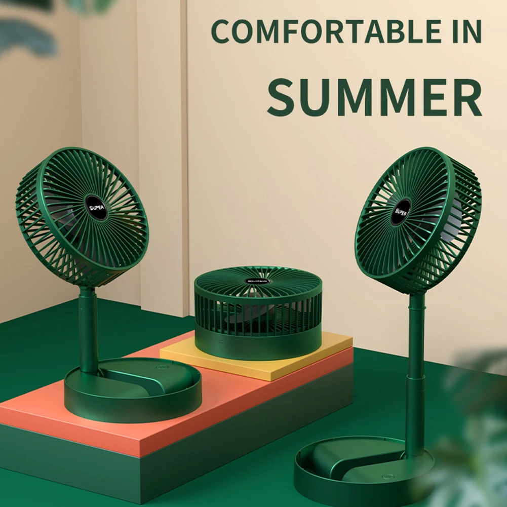 Super Rechargeable and Portable Mini Fan - Foldable ,  Extendable and Hanging Fan