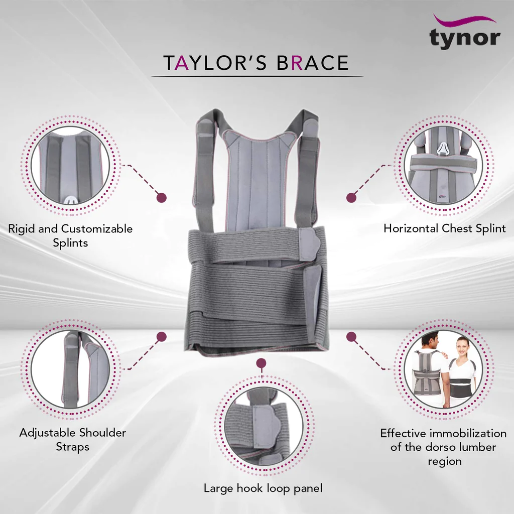 Taylors Brace Back Posture Corrector Braces And Shoulder Support Belt Tynor (A13)