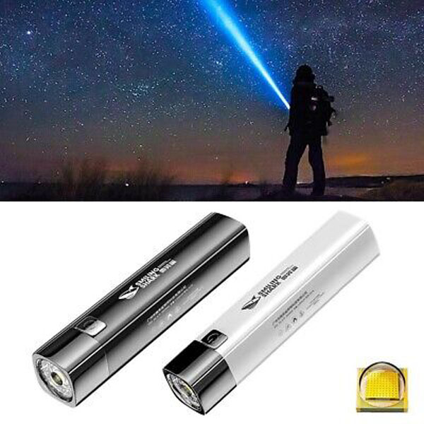 USB Rechargeable Flashlight With Power Bank