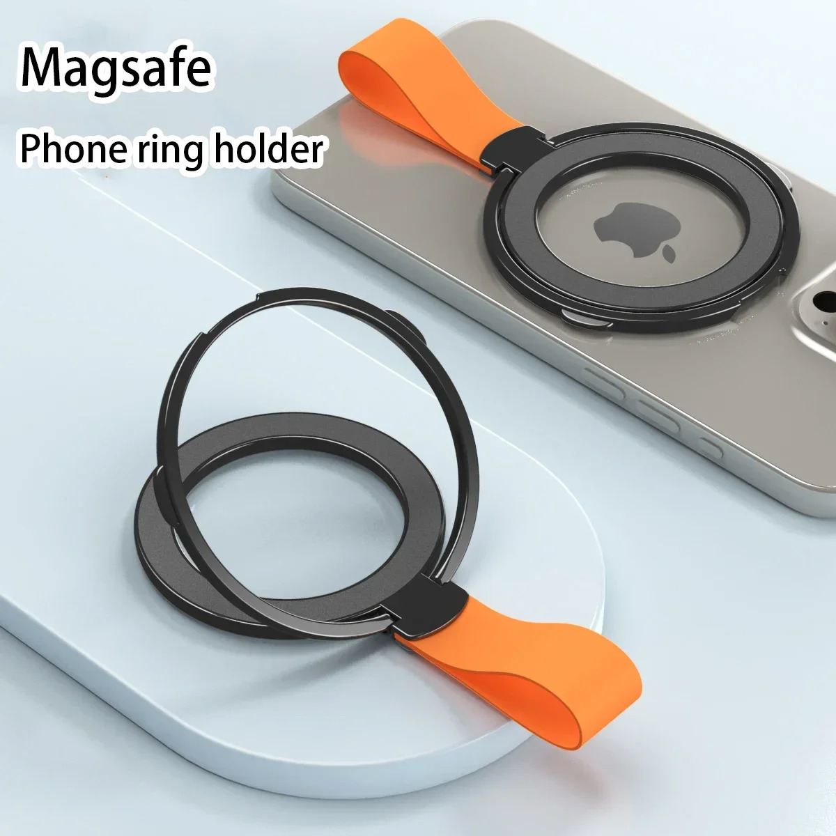 Magnetic Phone Ring Holder with Grip Kickstand - Hands-Free Convenience