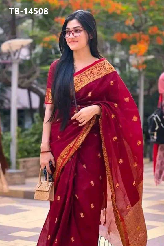 Pure Cotton Sharee TB -14508