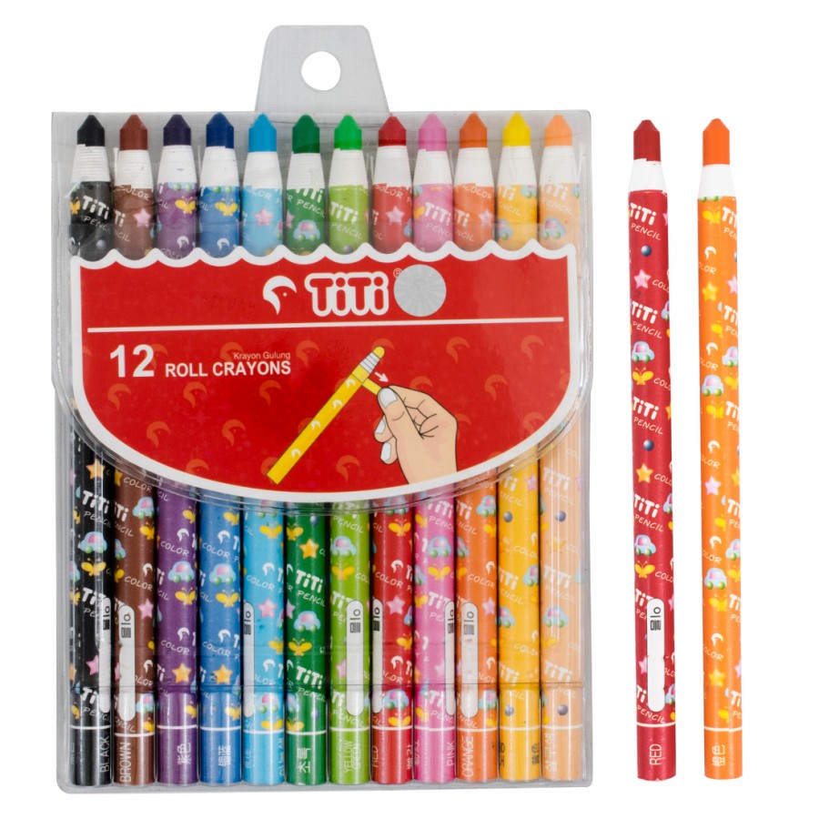 Titi Roll Crayons 12 Colors