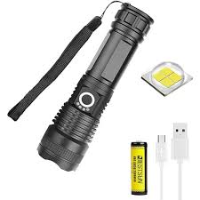 Tom-shine Torches Led Super Bright Rechargeable Flashlight 5000mAh - View #2