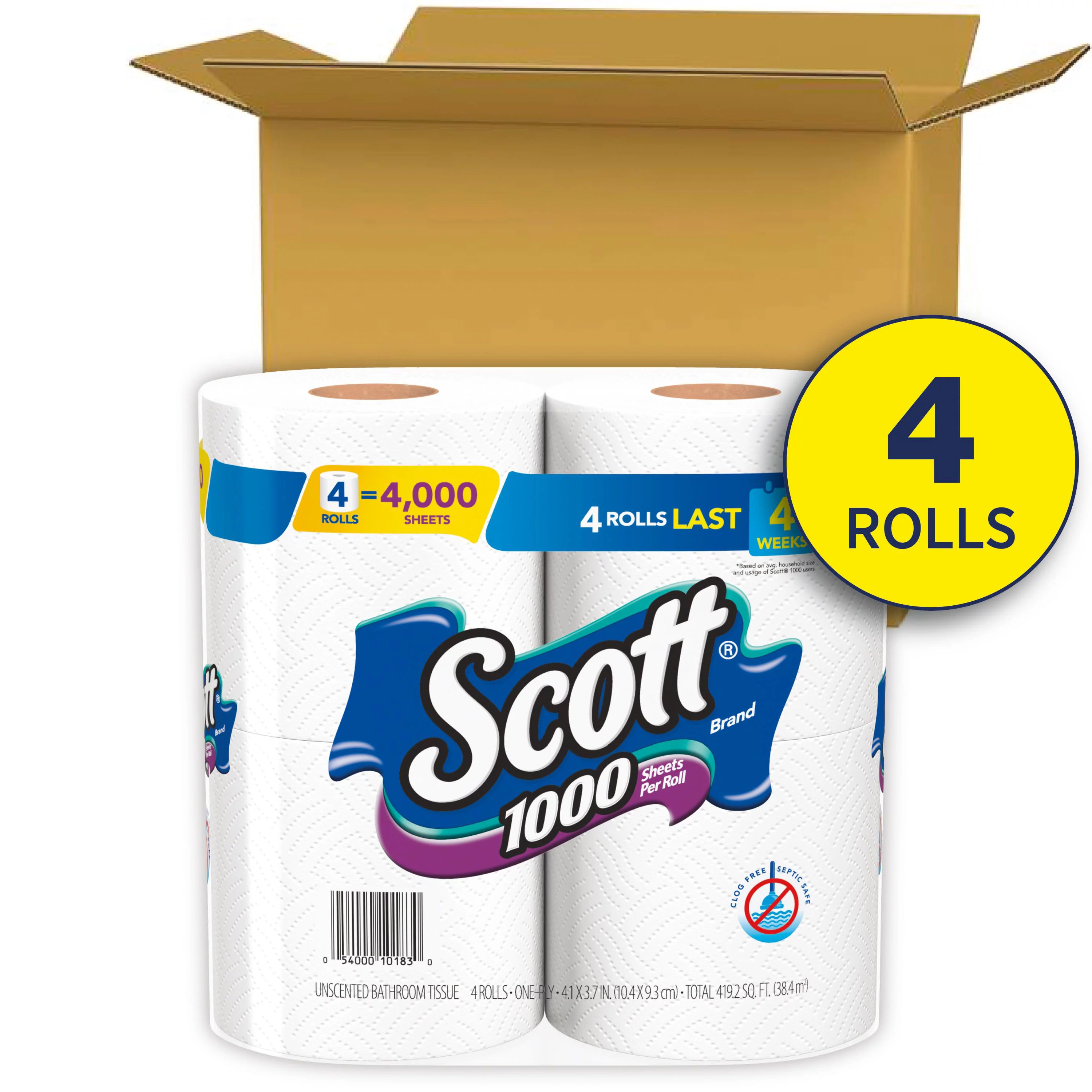 Scott Bath Tissue - 1000 Sheet per roll