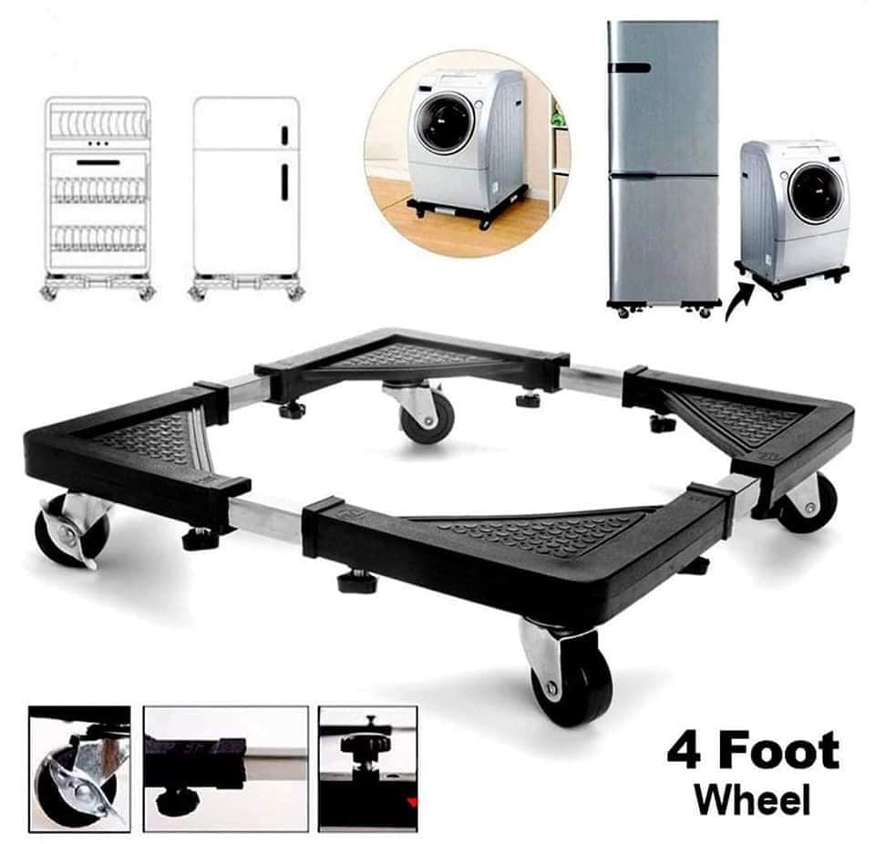 Multifunction Movable Washing Machine base Fridge Stand Holder Refrigerator Trolley 138KG