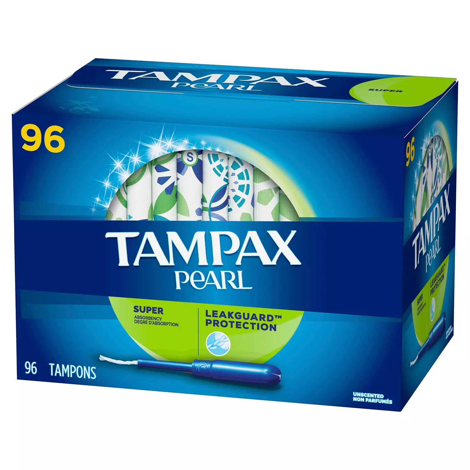 Tampax Pearl Super Tampons - 96 Piece
