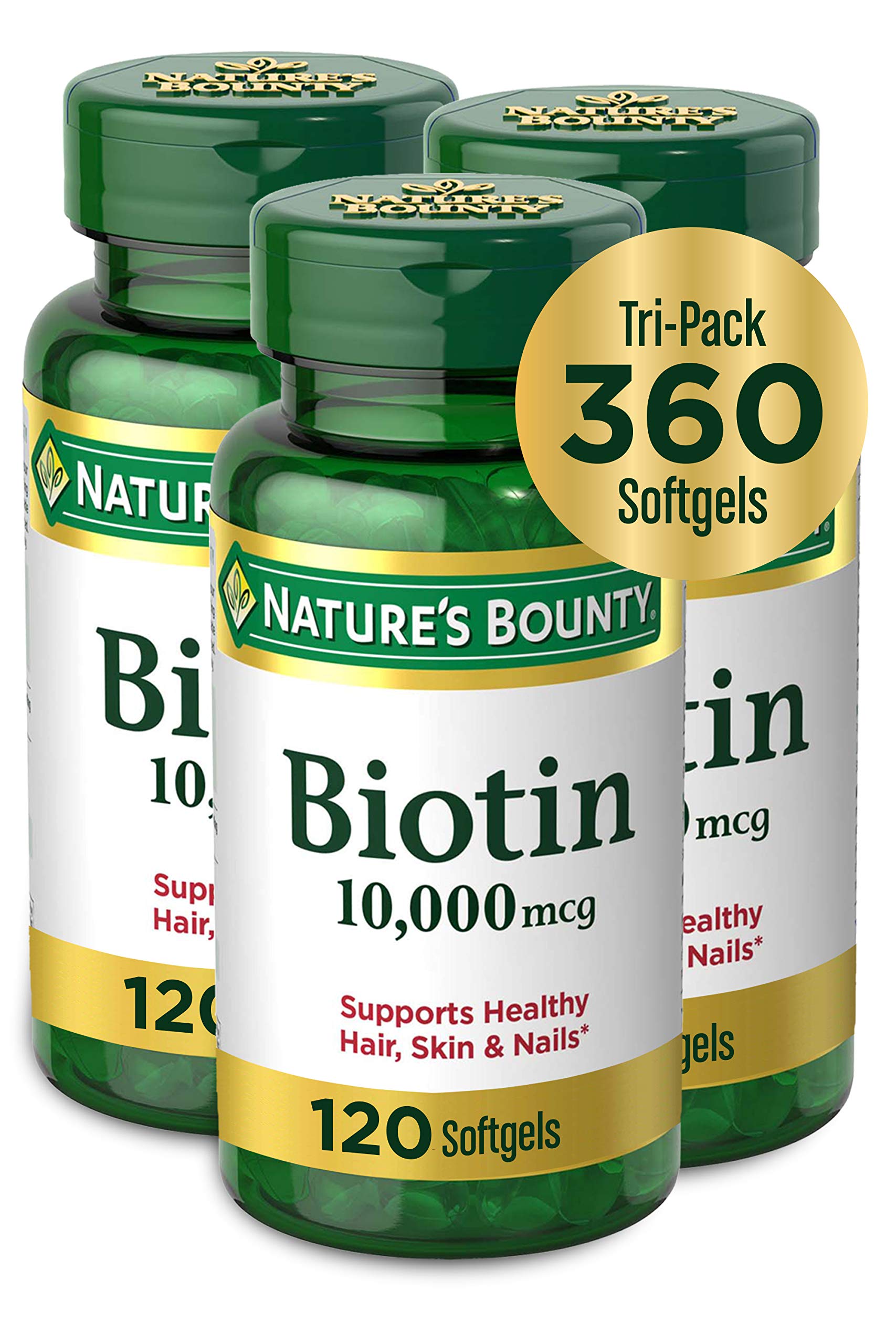 Natures Bounty Ultra Strength Biotin 10000mcg Soft gels