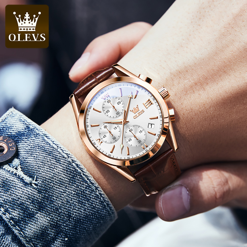 OLEVS 2872 Waterproof Quartz Fashion Watch for Men