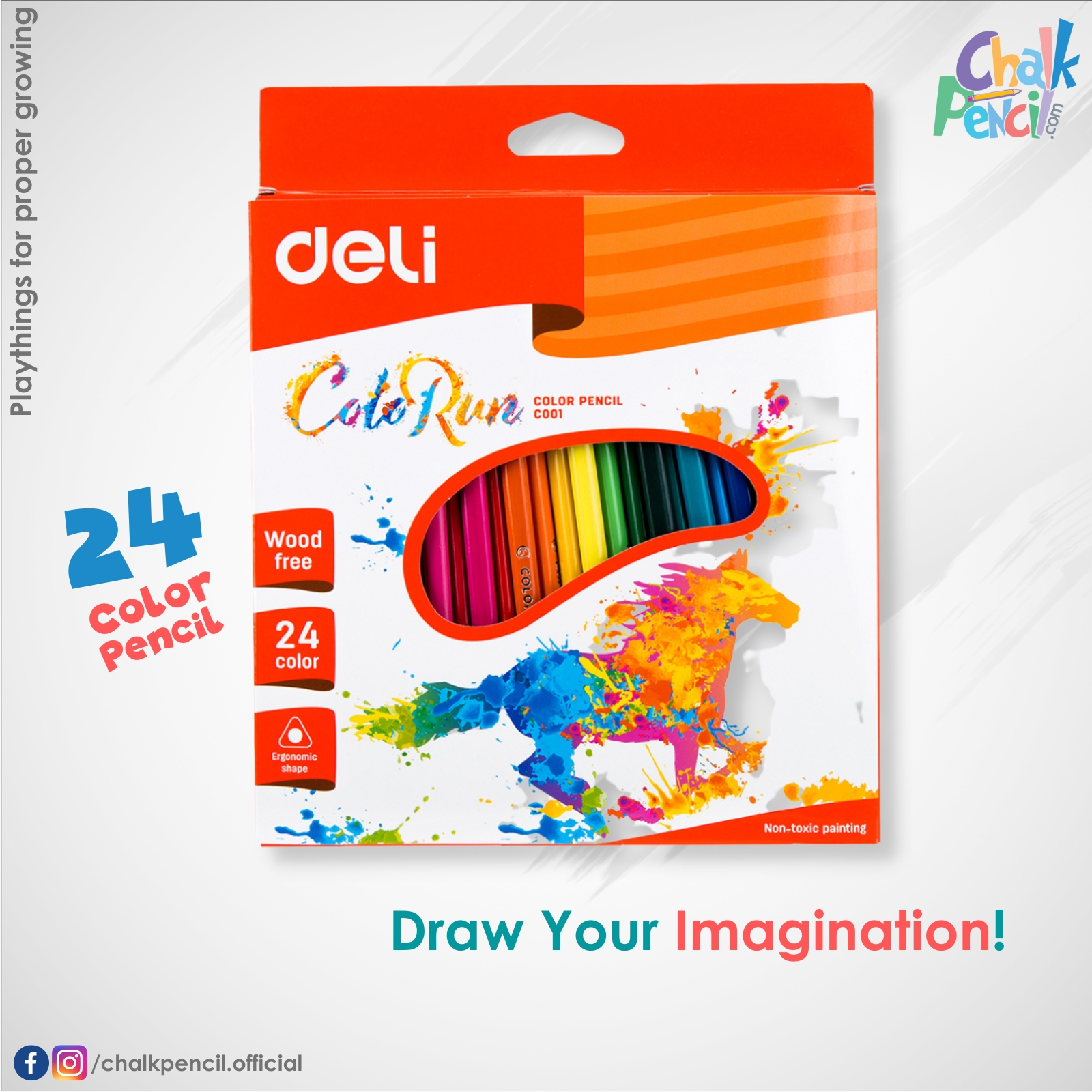 Deli ColoRun Colored Pencil Plastic