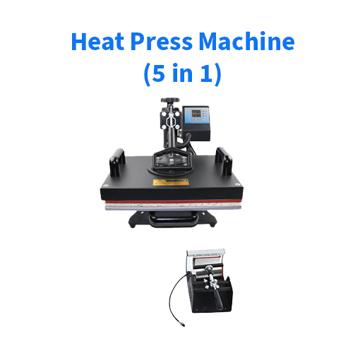 China Heat Press Machine (5 in 1 Combo) - চায়না প্রিন্টিং (টি-শার্ট, মগ, প্লেট, ক্যাপ) আইটেমের মেশিন