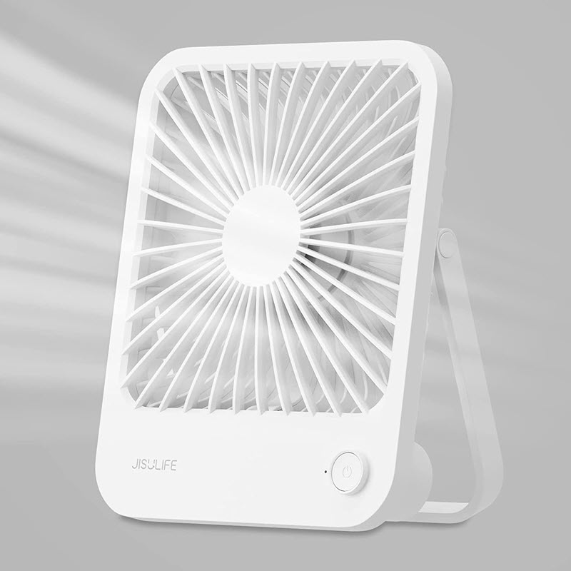 JISULIFE FA26A Portable Ultra-slim Table Fan 2000mAh
