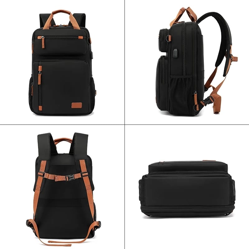 Travel Laptop Backpack 15.6-inch Laptop Business Water Resistant Laptop Backpack with USB Charging Port College Bag for Men & Women