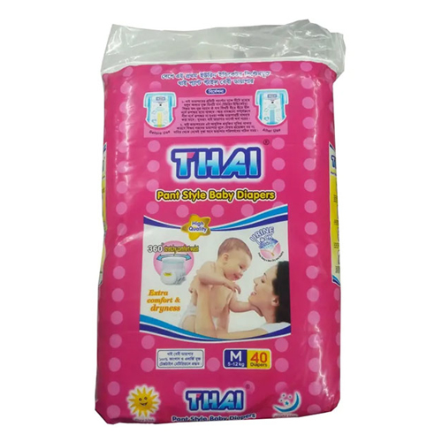 Thai Pant Style Baby Diaper 40pcs Small | থাই প্যান্ট স্টাইল বেবি ডায়াপার ৪০ পিস ছোট 5-13 kg