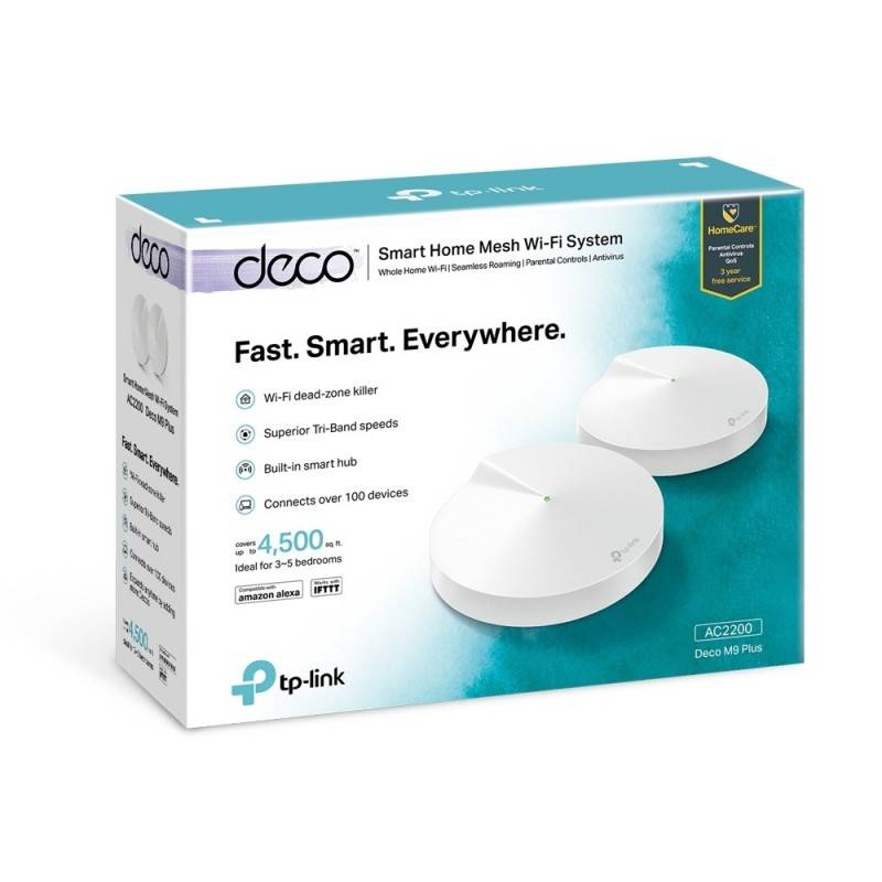 TP Link Deco M5 2 PACK AC1300 Whole Home Mesh WiFi Router