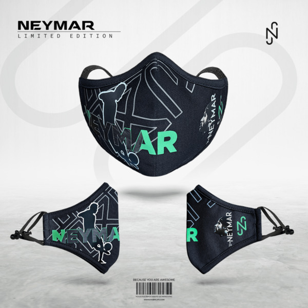 Premium Cotton Face Mask- Neymar