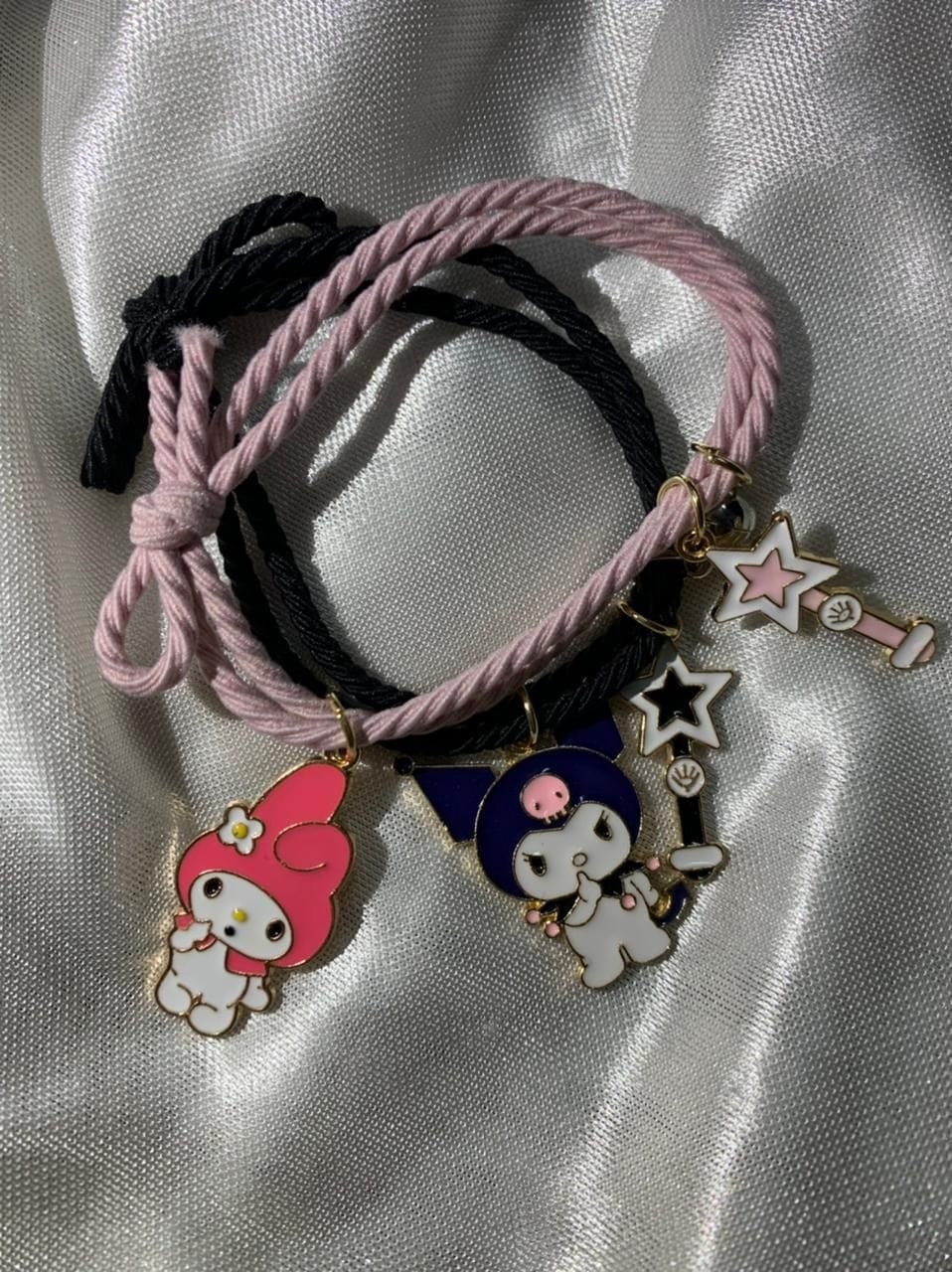 2pcs Cute Cartoon Couple Bracelet Magnet Ball Hand Men and Women Gift