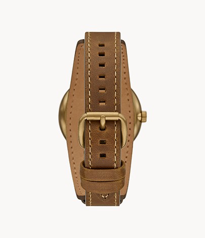Airlift Multifunction Brown Leather Watch BQ 2635