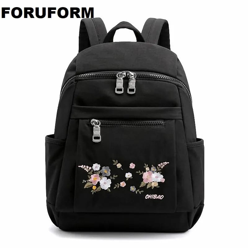 Girls Printing School Backpack | Large Capacity Nylon Rucksack