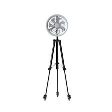 JISULIFE FA17 Rechargeable Outdoor LED Ceiling Fan with Long Tripod Stand