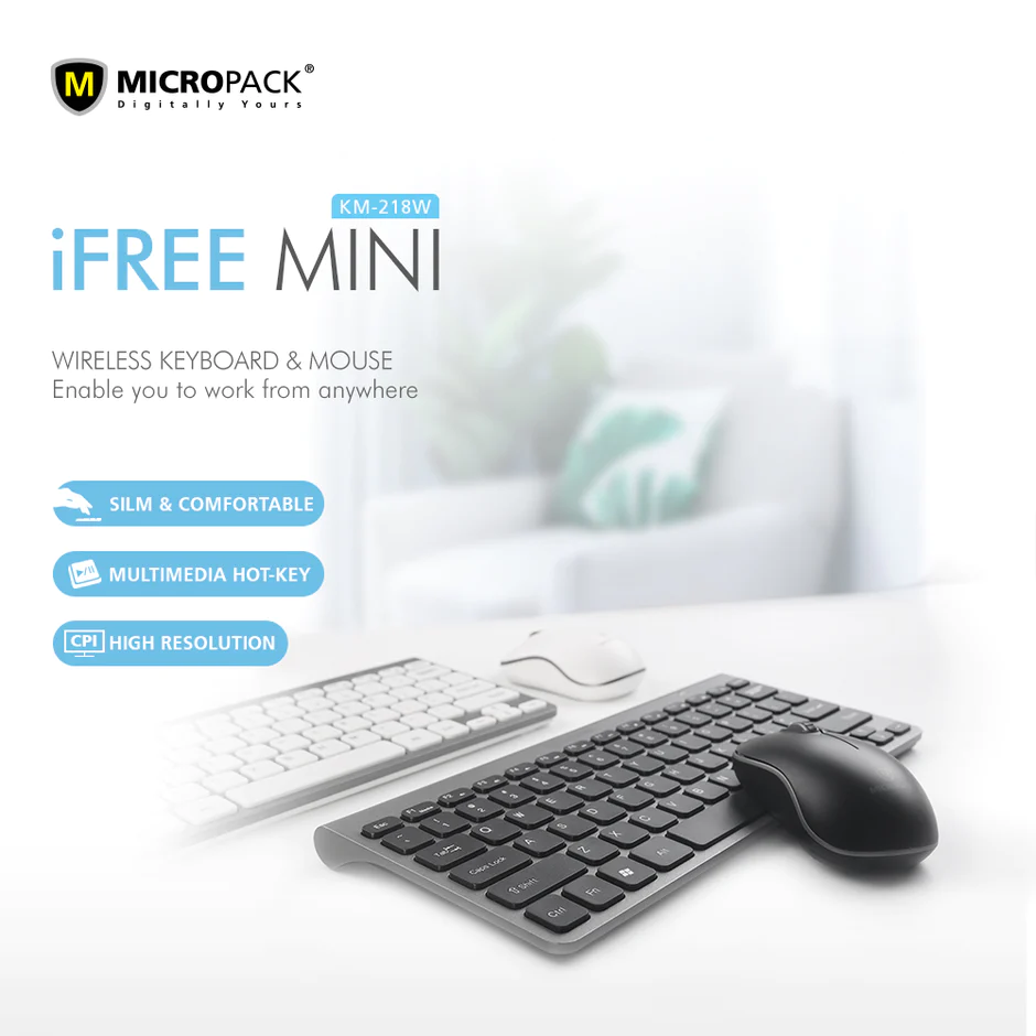 Micropack KM-218W Keyboard and Mouse Wirelsss Combo