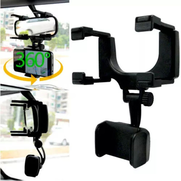 Enhance Driving Safety with a 360 Degree Rearview Mirror Car Phone Holder