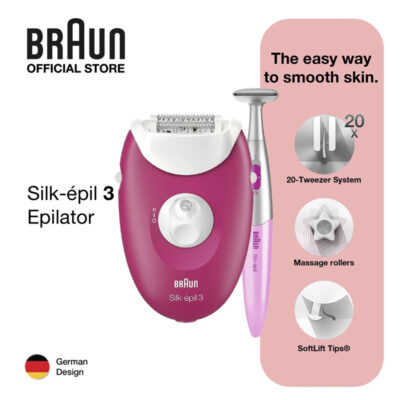 Braun Silk-Epil 3 SE3-420 Epilator Bikini Trimmer For Women
