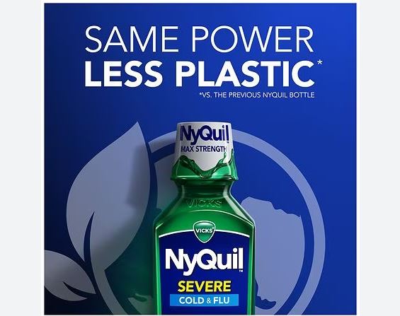 Vicks NyQuil SEVERE Cold and Flu Relief Liquid Medicine
