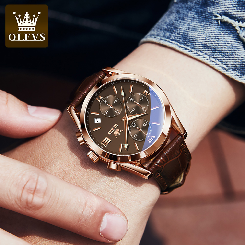 OLEVS 2872 Waterproof Quartz Fashion Watch for Men