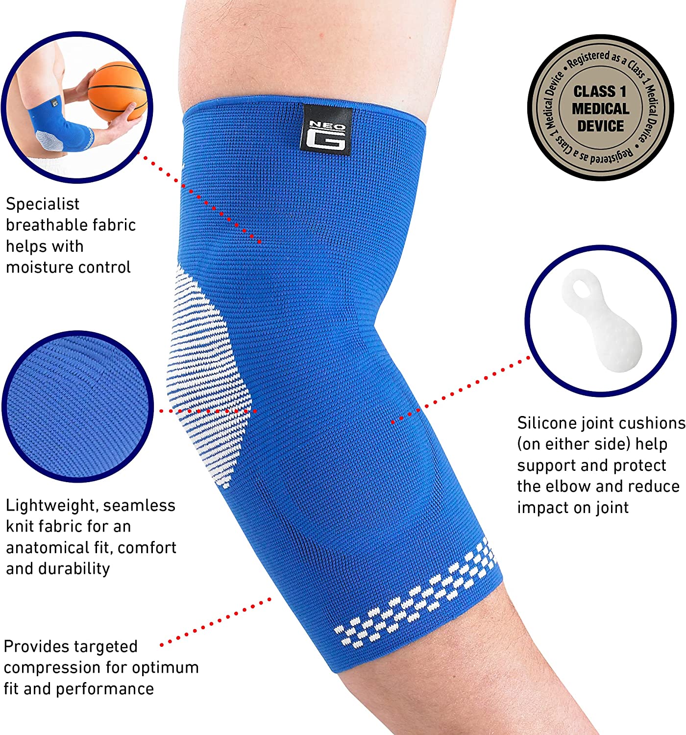 Neo G Elbow Support Brace with Joint Pain Relief