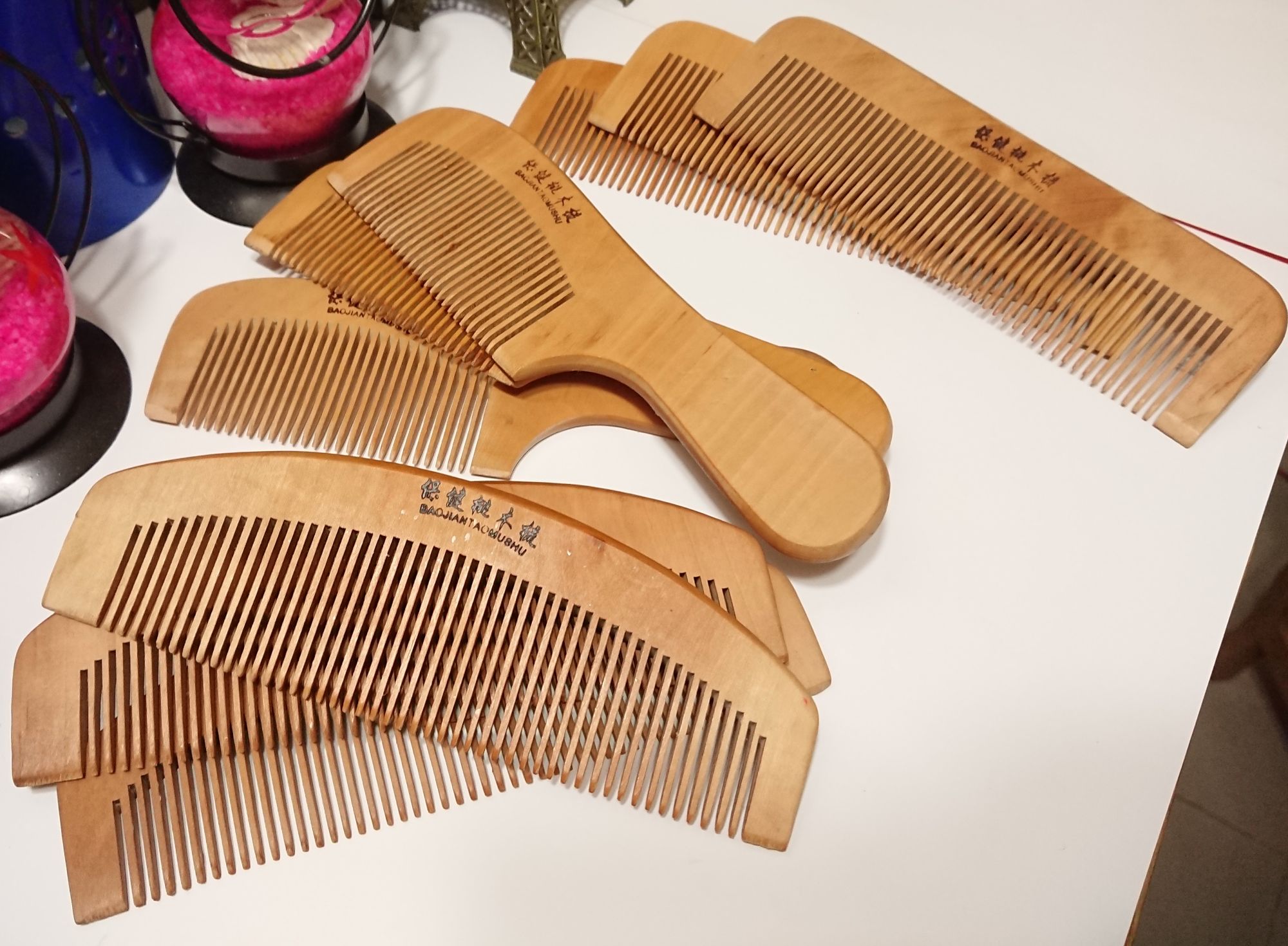 Wooden Hair Brush/Comb/Chiron Set Of 3 pieces