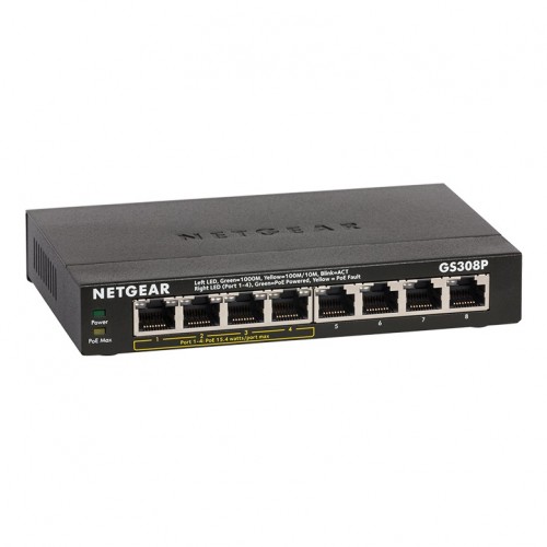8-Port Gigabit (4-Port PoE) Unmanaged Desktop  Switch